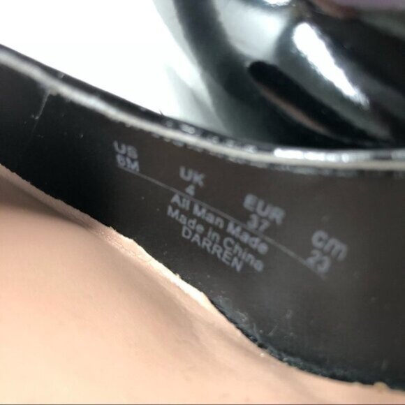 Franco Sarto Darren Black Almond  Toe Heels Size 6 - Picture 7 of 7